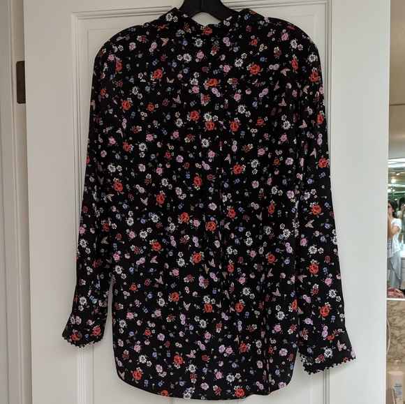 The Kooples floral silk button down - Picture 2 of 8